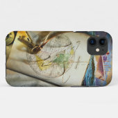Karte und Kompass Case-Mate iPhone Hülle (Rückseite (Horizontal))