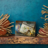 Karte und Kompass Fotoplatte (Seite)