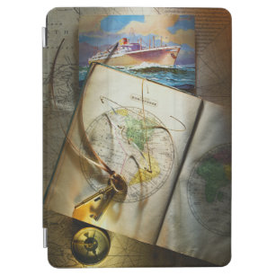 Karte und Kompass iPad Air Hülle