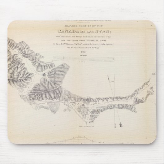 Karte und Profil von Canada de las Uvas Mousepad (Vorne)