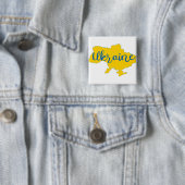 Karte und Schrift der Ukraine Button (Beispiel)