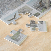 Karte und Vignetten der Schweizer Alpen Puzzle (Seite)