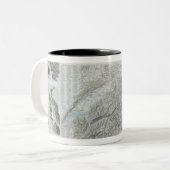 Karte und Vignetten von Schweizer Alpen Zweifarbige Tasse (Vorderseite Links)