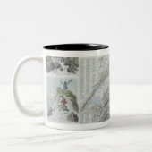 Karte und Vignetten von Schweizer Alpen Zweifarbige Tasse (Links)