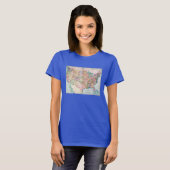 Karte: United Staaten, 1905 T-Shirt (Vorne ganz)