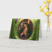 KARTE: Unsere Dame von Guadalupe im Stoff, MEXIKO Karte (Gelbe Blume)