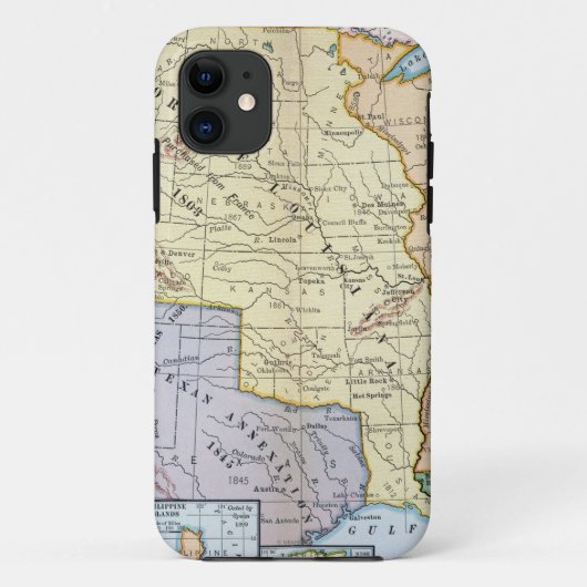 Karte: US Expansion, 1905 Case-Mate iPhone Hülle (Rückseite)