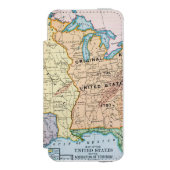 Karte: US Expansion, 1905 Incipio iPhone Geldbeutel-Hülle (Folio Vorderseite)