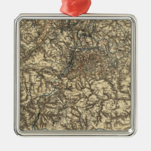 Karte V die militärischen Operationen Ornament Aus Metall