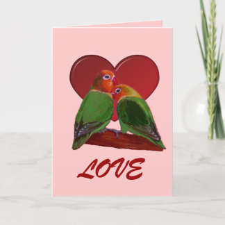 Karte - Valentinstag Lovebirds