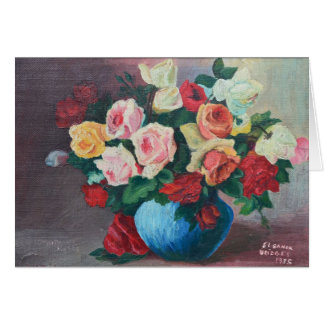 Karte - Vase der Rose