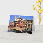 Karte Venedigs Italien - (freier Raum nach innen) (Gelbe Blume)