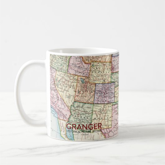 Karte: Vereinigte Staaten, 1905 Kaffeetasse (Links)