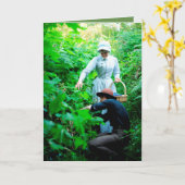 Karte — Viktorianisches Anführungszeichen im Inner (Gelbe Blume)