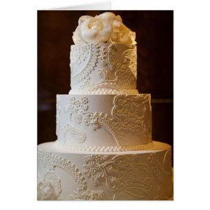 Karte - Vintager Hochzeitstorte