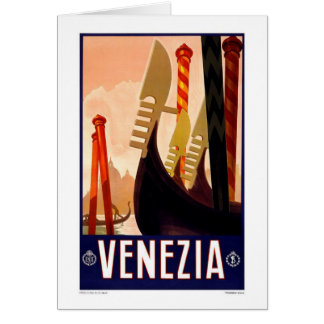 Karte-Vintages Venezia, Italien,