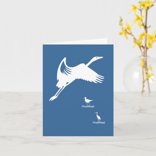 Karte - Vögel im Flug (Gelbe Blume)