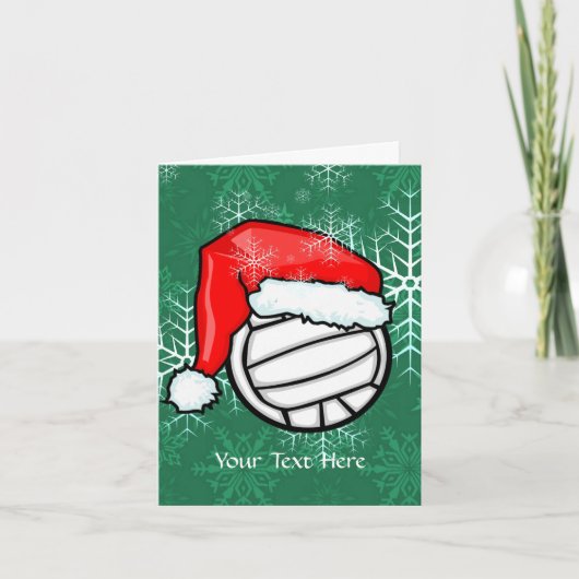 Karte - Volleyball - Weihnachten (Vorderseite)