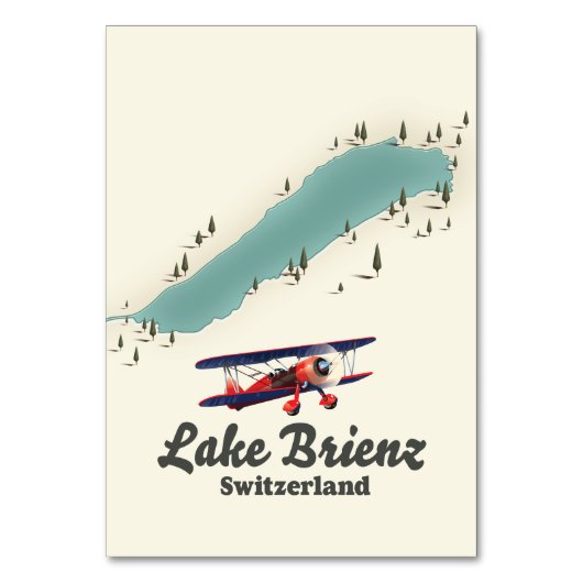 Karte vom Brienzersee Schweiz (Vorderseite)