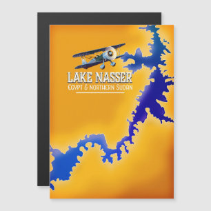 Karte vom Nassersee in Ägypten und Sudan
