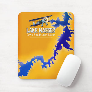 Karte vom Nassersee in Ägypten und Sudan Mousepad