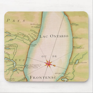 Karte vom Ontariosee Mousepad