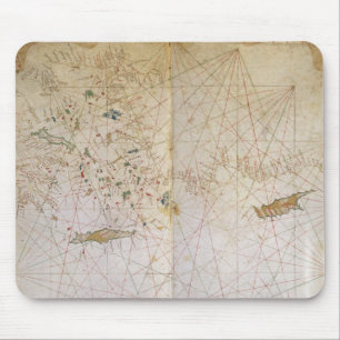 Karte vom Ostmittelmeer Mousepad