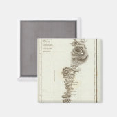 Karte von Acapulco nach Mexiko Stadt Magnet (Vorderseite/Rückseite)