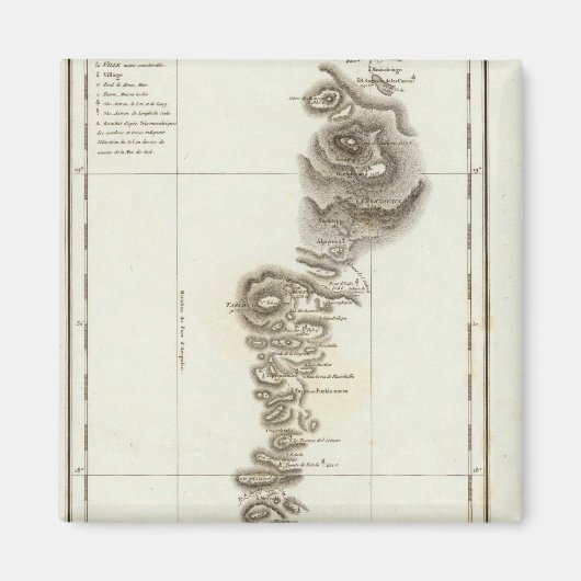 Karte von Acapulco nach Mexiko Stadt Magnet (Vorne)