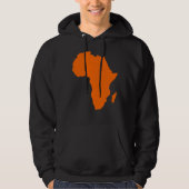 Karte von Africa Hoodie (Vorderseite)