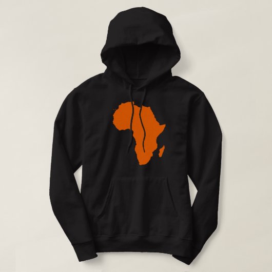 Karte von Africa Hoodie (Design vorne)
