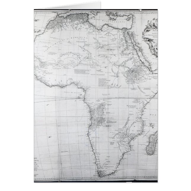 Karte von Afrika (Vorne)