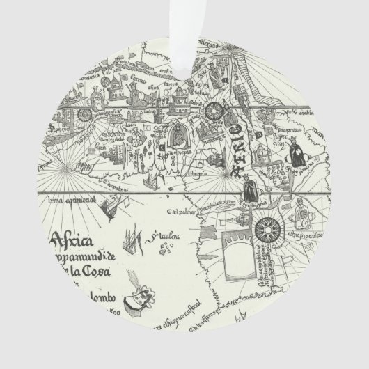 Karte von Afrika | 1500 Ornament (Vorderseite)