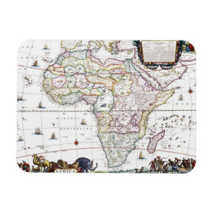 Karte von Afrika   1696 Magnet