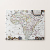 Karte von Afrika | 1696 Puzzle (Horizontal)