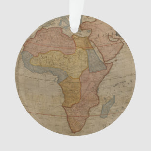 Karte von Afrika 1700 Ornament