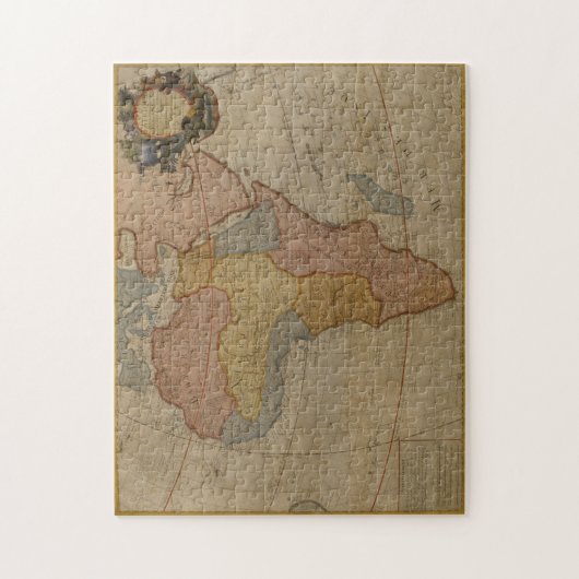 Karte von Afrika | 1700 Puzzle (Vertikal)