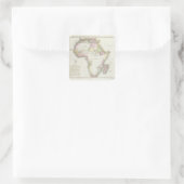 Karte von Afrika, 1821 Quadratischer Aufkleber (Tasche)