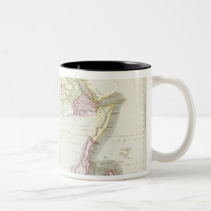 Karte von Afrika, 1821 Zweifarbige Tasse