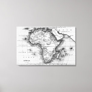 Karte von Afrika   graviert von Thomas Stirling Leinwanddruck