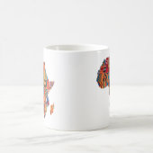 Karte von Afrika Kaffeetasse (Mittel)