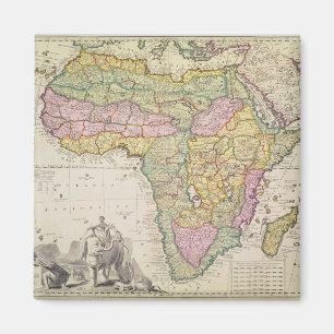 Karte von Afrika Magnet