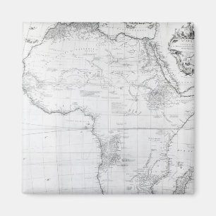 Karte von Afrika Magnet