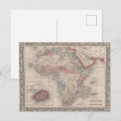 Karte von Afrika mit St. Helena (Vorne/Hinten)