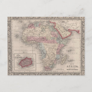 Karte von Afrika mit St. Helena