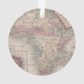 Karte von Afrika mit St. Helena Ornament (Rückseite)
