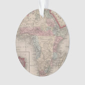 Karte von Afrika mit St. Helena Ornament (Vorderseite)