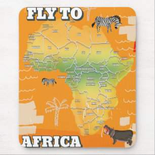 Karte von Afrika Mousepad