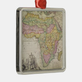 Karte von Afrika Silbernes Ornament (Rechts)