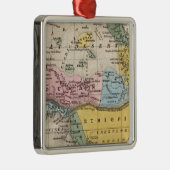 Karte von Afrika Silbernes Ornament (Rechts)